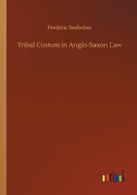 Tribal Custom in Anglo-Saxon Law (Paperback)