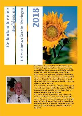 Gedanken F r Eine Buchlesung (Paperback)