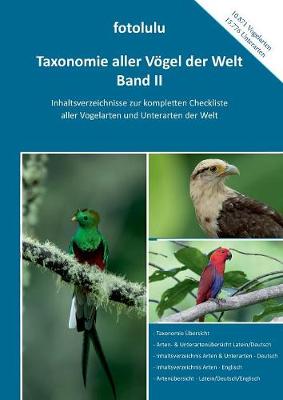 Taxonomie Aller V gel Der Welt - Band II (Paperback)