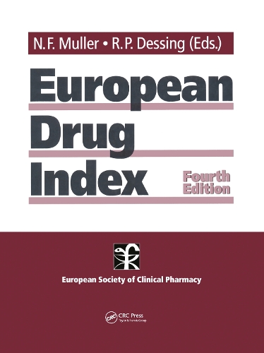 European Drug Index: European Drug Registrations, Fourth Edition (Hardback)