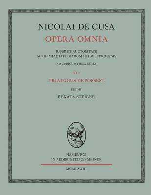 Nicolai de Cusa Opera Omnia / Nicolai de Cusa Opera Omnia (Paperback)