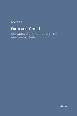 Form Und Grund (Paperback)