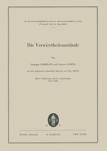 Die Verwirrheitszustande: Aus dem Italienischen ubersetzt von Arian, E.. (Paperback)