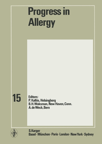 Progress in Allergy Vol. 15 - Chemical Immunology and Allergy 15 (Hardback)