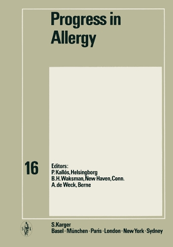 Progress in Allergy Vol. 16 - Chemical Immunology and Allergy 16 (Hardback)