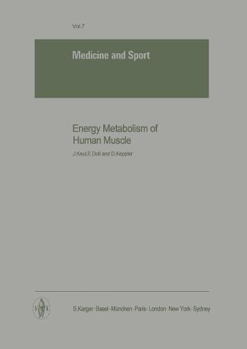 Energy Metabolism of Human Muscle: Translated by J.S. Skinner (Montreal). - Medicine and Sport Science 7 (Hardback)