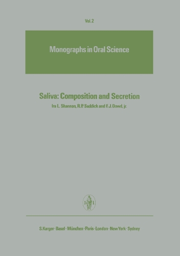 Saliva: Composition and Secretion - Monographs in Oral Science 2 (Hardback)