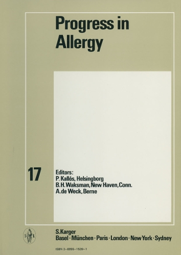 Progress in Allergy Vol. 17 - Chemical Immunology and Allergy 17 (Hardback)