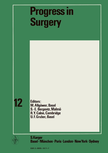 Progress in Surgery - Progress in Surgery 13 (Hardback)