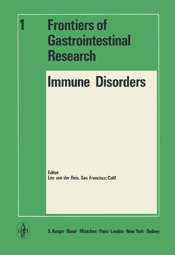 Immune Disorders - Frontiers of Gastrointestinal Research 1 (Paperback)