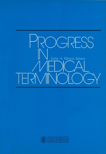 Progress in Medical Terminology (Paperback)