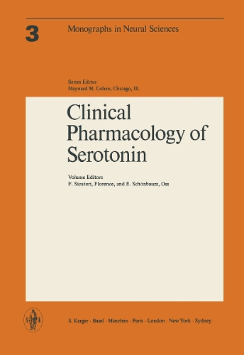 Clinical Pharmacology of Serotonin: Satellite Symposium, Helsinki, July 1975. - Frontiers of Neurology and Neuroscience S. 3 (Paperback)
