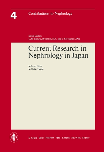 Current Research in Nephrology in Japan - Contributions to Nephrology 4 (Paperback)