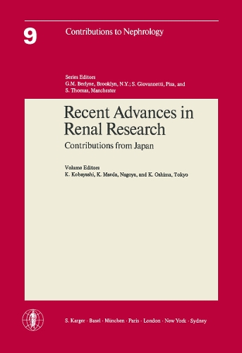 Recent Advances in Renal Research: Contributions from Japan. - Contributions to Nephrology 9 (Paperback)