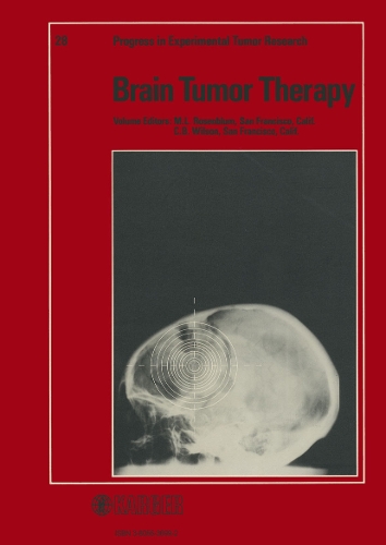 Brain Tumor Therapy - Progress in Tumor Research 28 (Hardback)