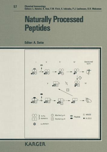Naturally Processed Peptides - Chemical Immunology and Allergy 57 (Hardback)