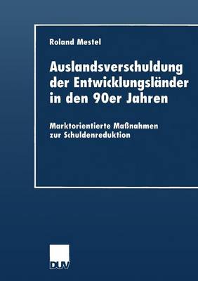 Auslandsverschuldung Der Entwicklungslander in Den 90er Jahren: Marktorientierte Massnahmen Zur Schuldenreduktion (Paperback)