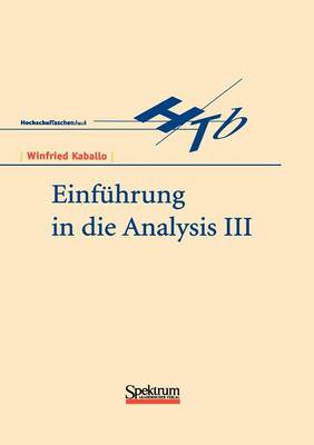 Einf hrung in Die Analysis III (Paperback)
