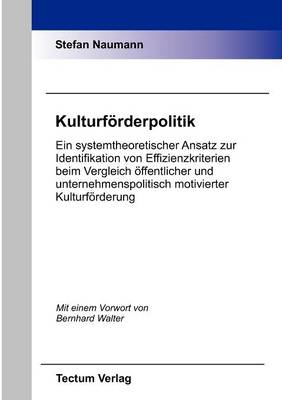 Kulturf Rderpolitik (Paperback)