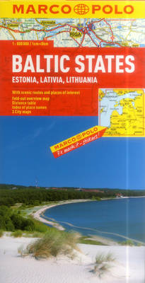Baltic States (Estonia, Latvia & Lithuania) Marco Polo Map - Marco Polo Maps (Sheet map, folded)