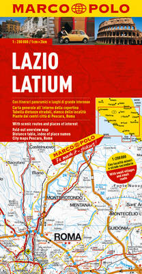 Italy - Lazio (Latium) Marco Polo Map - Marco Polo Maps (Multilingual) (Sheet map, folded)