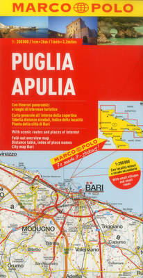Italy - Puglia (Apulia) Marco Polo Map - Marco Polo Atlases (Multilingual) (Sheet map, folded)