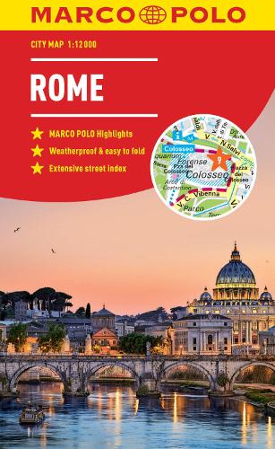 Rome Marco Polo City Map 2018 - pocket size, easy fold, Rome street map