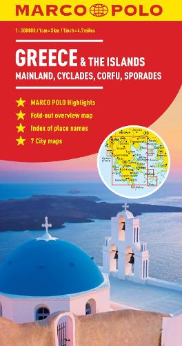 Greece & Islands Map - Marco Polo Maps (Sheet map, folded)