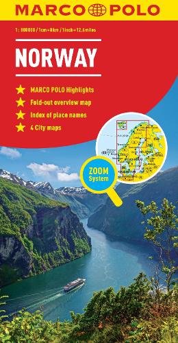 Norway Map - Marco Polo Maps (Sheet map, folded)