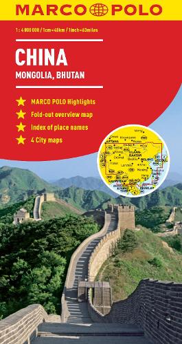 China Marco Polo Map (Sheet map, folded)