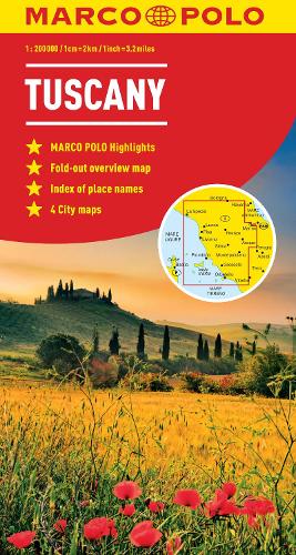 Tuscany Marco Polo Map (Sheet map, folded)