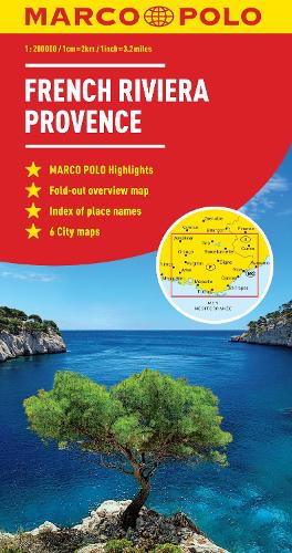French Riviera, Provence Marco Polo Map (Sheet map, folded)