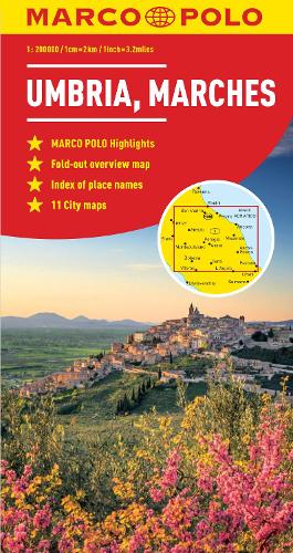 Umbria and the Marches Marco Polo Map - Marco Polo Maps (Sheet map, folded)