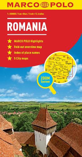 Romania Marco Polo Map - Marco Polo Maps (Sheet map, folded)