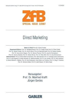 Direct Marketing - Zfb Special Issue (Paperback)