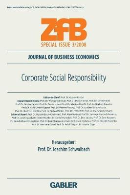 Corporate Social Responsibility - Zfb Special Issue (Paperback)