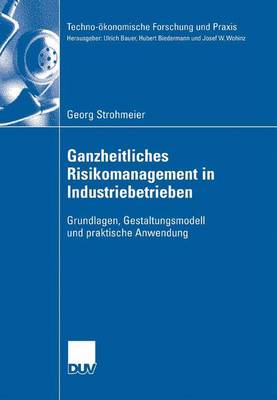 Ganzheitliches Risikomanagement in Industriebetrieben: Grundlagen, Gestaltungsmodell Und Praktische Anwendung - Techno-OEkonomische Forschung Und Praxis (Paperback)