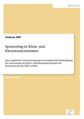Sponsoring in Klein- Und Kleinstunternehmen (Paperback)