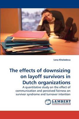 The Effects of Downsizing on Layoff Survivors in Dutch Organizations (Paperback)