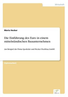 Die Einfuhrung Des Euro in Einem Mittelstandischen Bauunternehmen (Paperback)