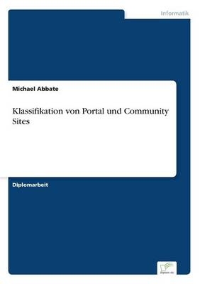 Klassifikation Von Portal Und Community Sites (Paperback)