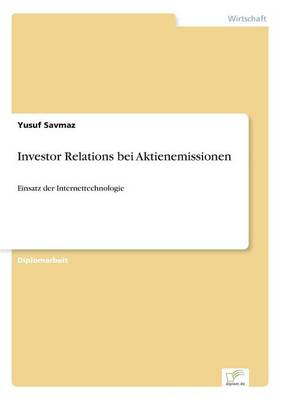 Investor Relations Bei Aktienemissionen (Paperback)