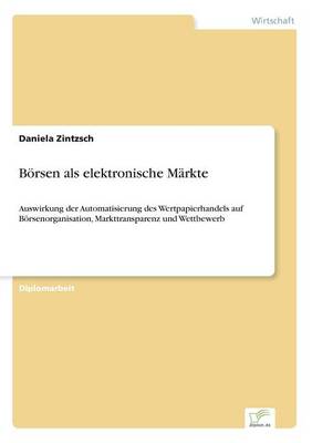 Borsen ALS Elektronische Markte (Paperback)