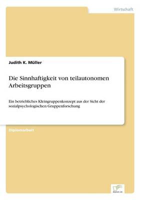 Die Sinnhaftigkeit Von Teilautonomen Arbeitsgruppen (Paperback)