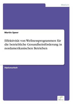 Effektivitat Von Wellnessprogrammen Fur Die Betriebliche Gesundheitsfoerderung in Nordamerikanischen Betrieben (Paperback)
