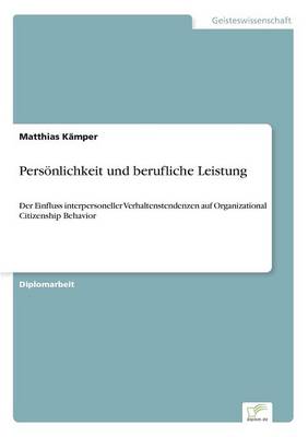Personlichkeit Und Berufliche Leistung (Paperback)