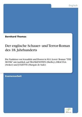 Der Englische Schauer- Und Terror-Roman Des 18. Jahrhunderts (Paperback)