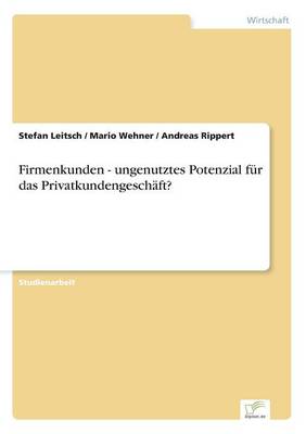 Firmenkunden - Ungenutztes Potenzial F r Das Privatkundengesch ft? (Paperback)