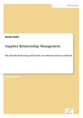 Supplier Relationship Management (Paperback)
