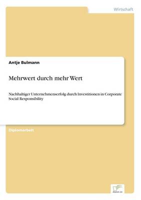 Mehrwert Durch Mehr Wert (Paperback)